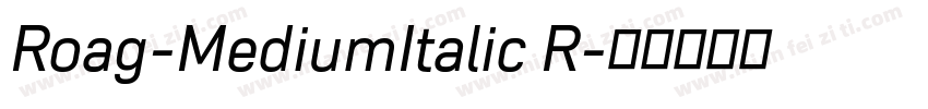 Roag-MediumItalic R字体转换